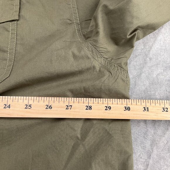 Southpole Shirt Men 6XB Green Camp Casual Zip Streetwear Short Sleeve Flaws - Picture 7 of 12